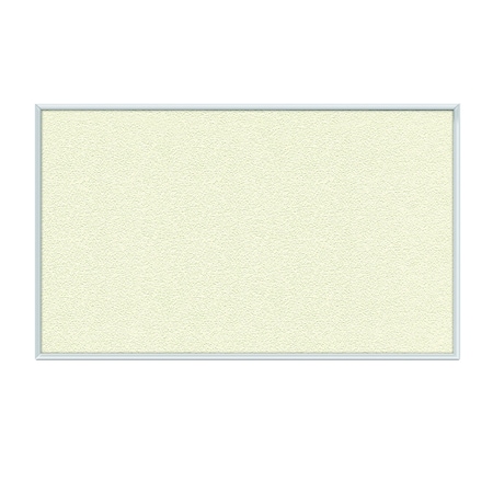 Ghent Bulletin Board, Vinyl, 3 ft H x 4 ft W, Ivory 1634-185
